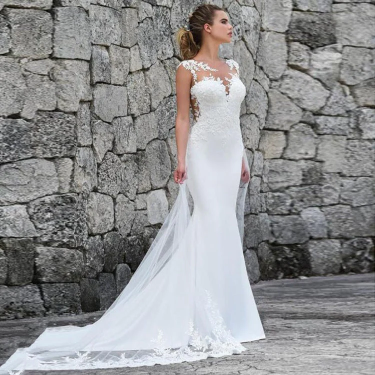 mermaid wedding dress 2023 Amarra Bridal 84398 Alexa Wedding Dress Lace Mermaid off the shoulder Bridal Gown Train V Neck 8 / Ivory/Ivory