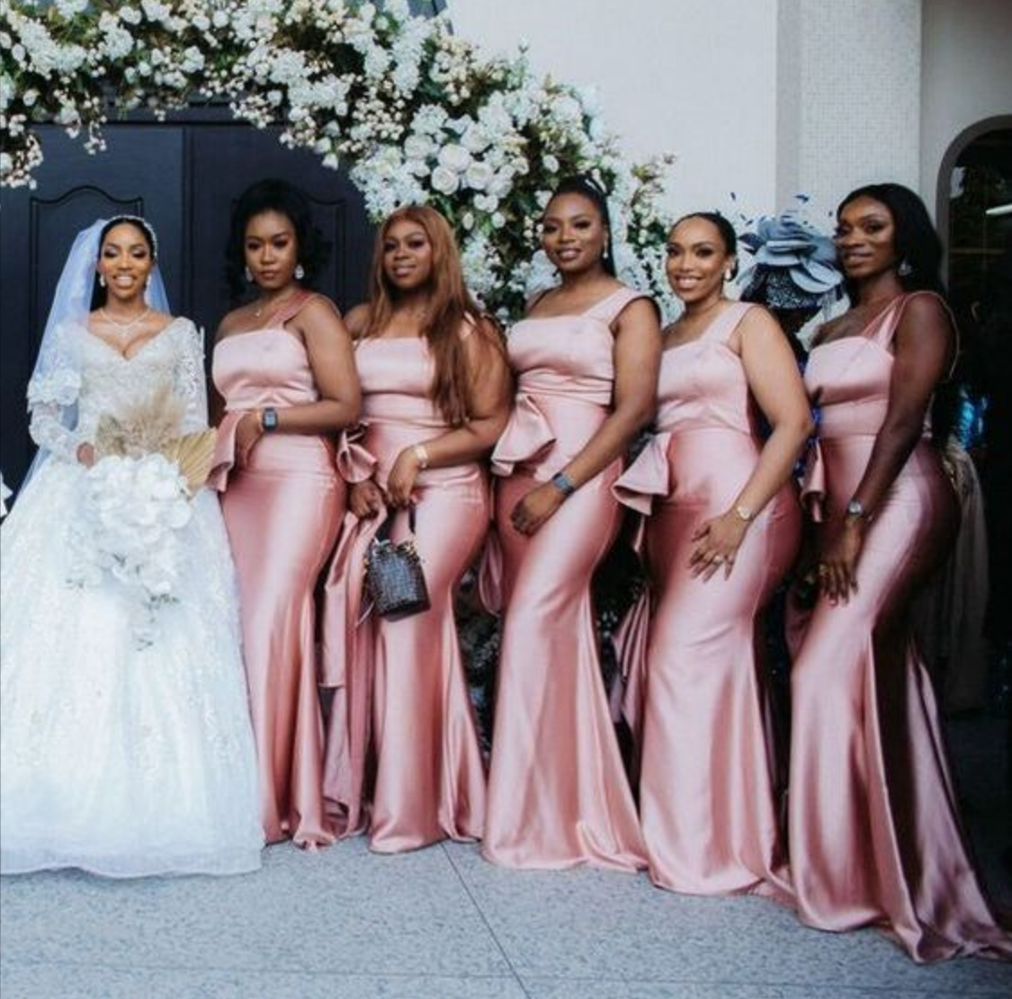 Next pink 2025 bridesmaid dresses