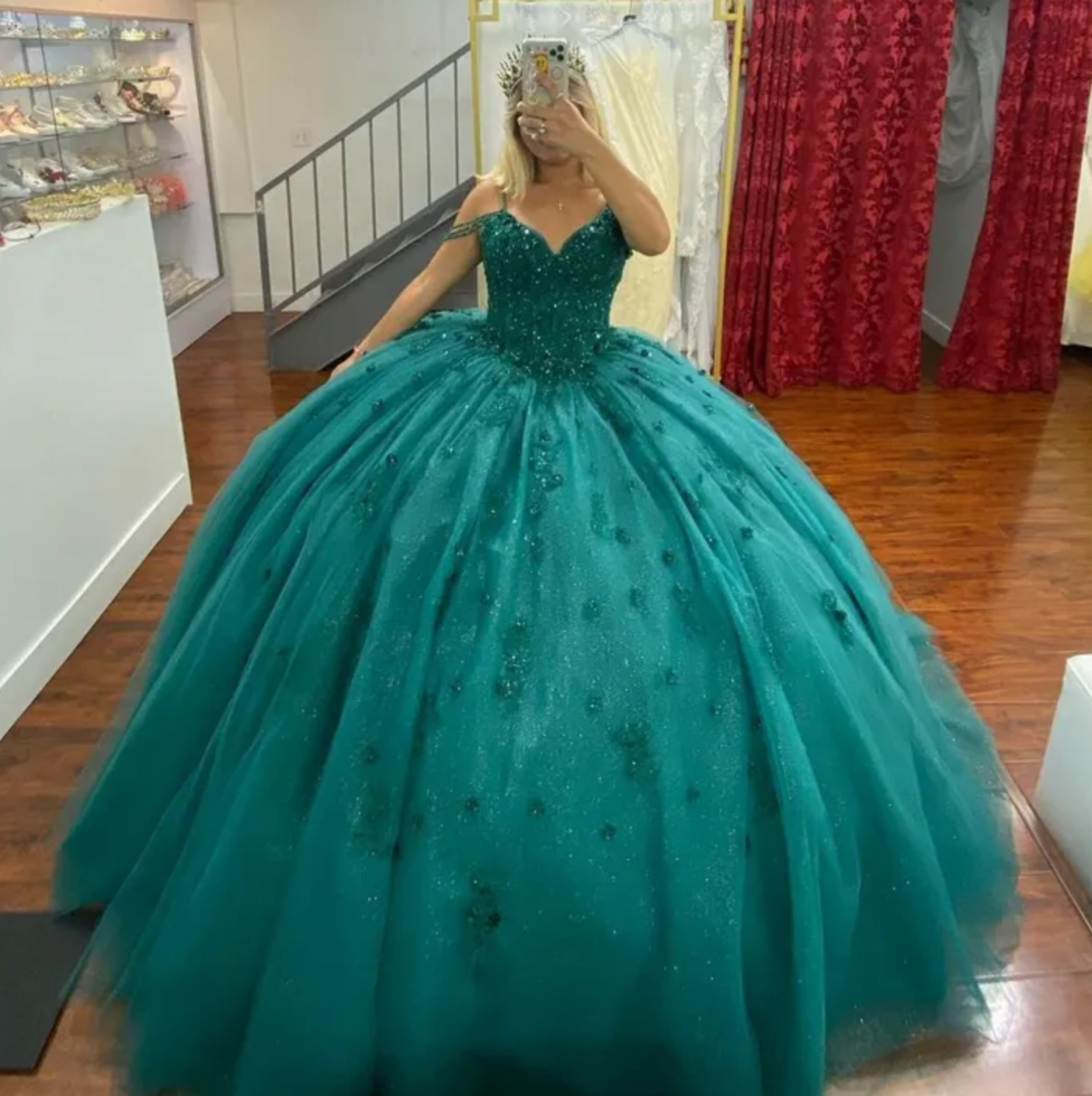 Ball Gown Beaded Green 2025 Vintage Quinceanera Dress Graduation Dresses Green / US20W Ball Gown Beaded Green 2025 Vintage Quinceanera Dress Graduation Dresses Green / US20W
