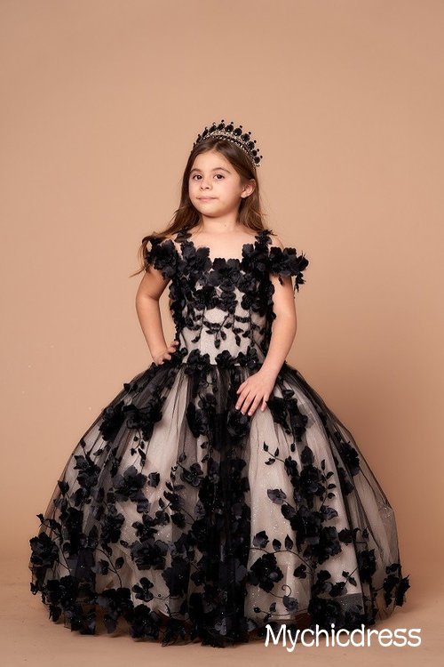 Cheap Black 3D Flowers Mini Quinceanera Dresses Off Shoulder Pageant D Cheap Black 3D Flowers Mini Quinceanera Dresses Off Shoulder Pageant D