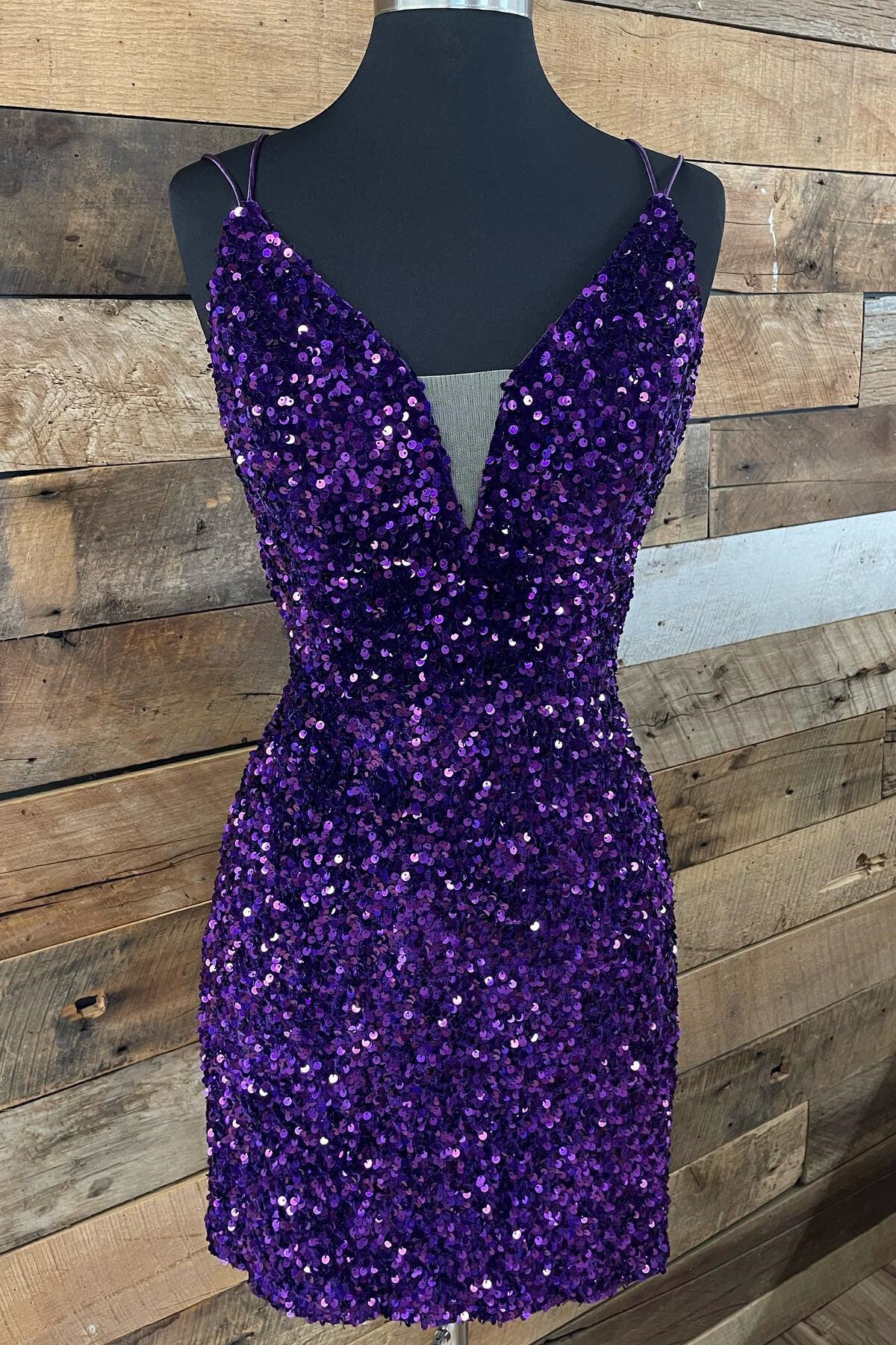Cheap Homecoming Dresses Purple Sequin Hoco Dress Straps MyChicDress Cheap Homecoming Dresses Purple Sequin Hoco Dress Straps MyChicDress