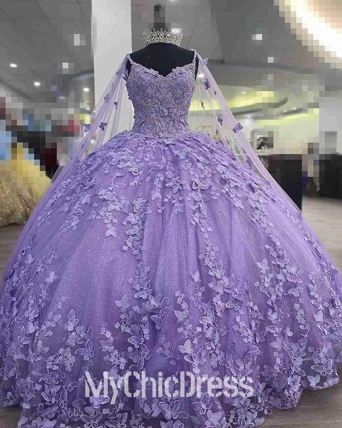 Customized Quinceanera Dresses Lavender Sweet 15 Vestidos de Festa Lavender / US8 Customized Quinceanera Dresses Lavender Sweet 15 Vestidos de Festa Lavender / US8