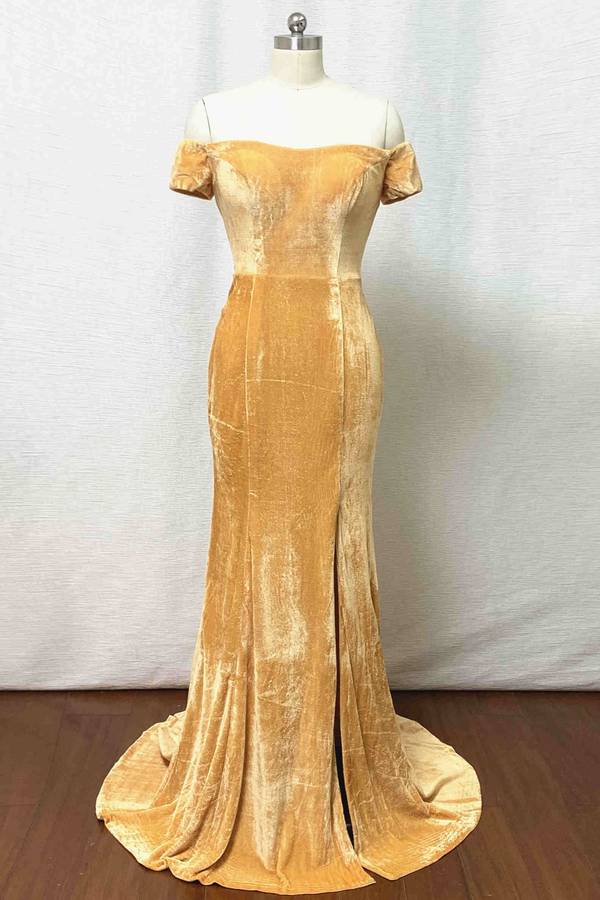 gold mermaid bridesmaid dresses Gold Bridesmaid Dresses Mermaid Mismatched Lisposa