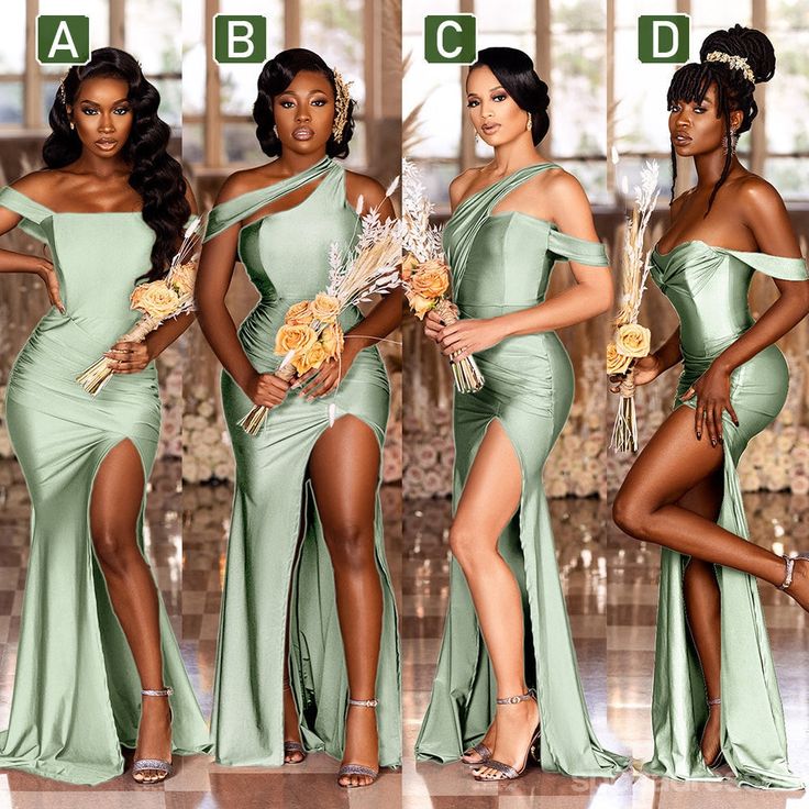 Sage Green Bridal Party Bridal Party Emerald Green Maid Of Honor