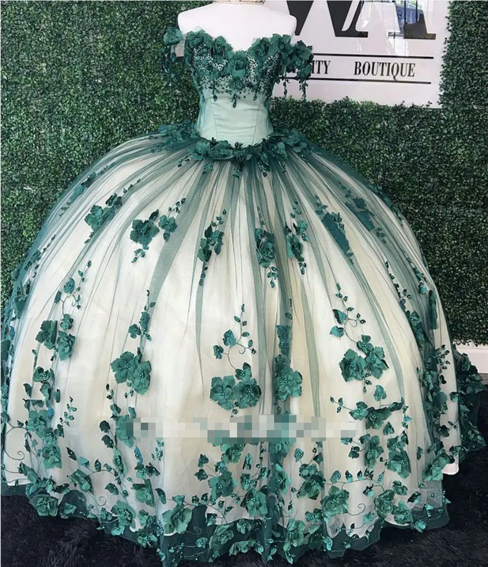 green and white quince dress Luxury Sage Green Quinceanera Dresses Beading Sequined Princess J061