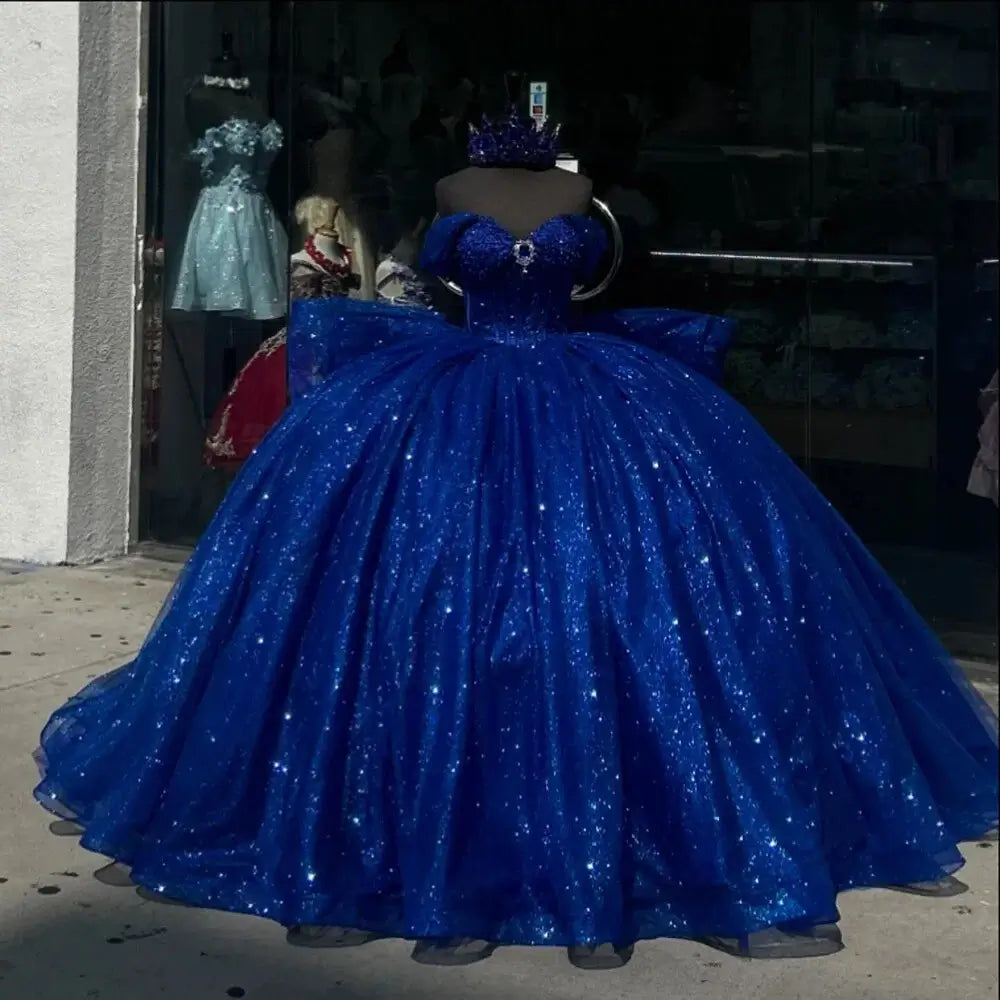 Glitters Quinceanera Dresses Off Shoulder Sweet 16 Party Gowns MyChicDress Glitters Quinceanera Dresses Off Shoulder Sweet 16 Party Gowns MyChicDress