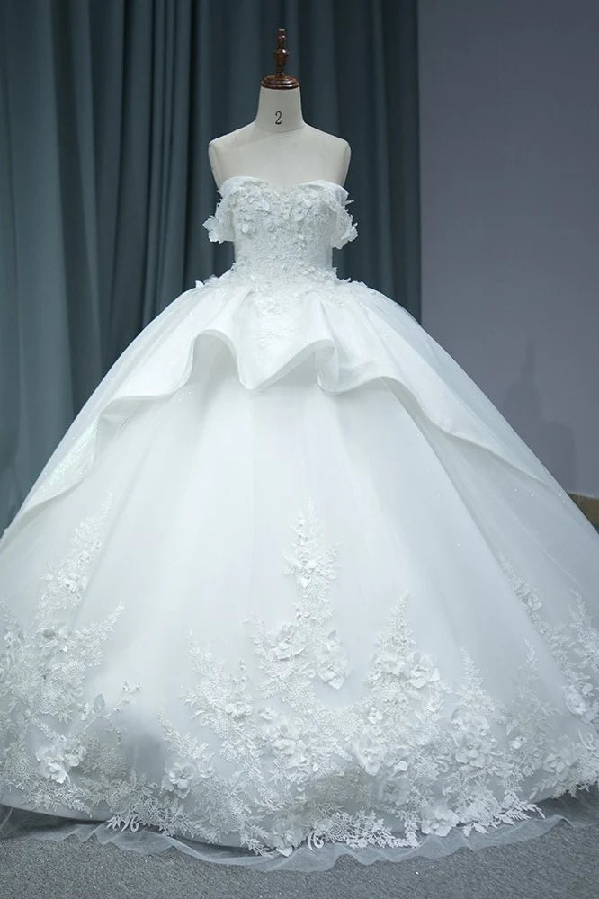 white princess quinceanera dresses Princess Collection White Crystal Ball Gown Off-Shoulder Pageant Dress Blush / 3XL