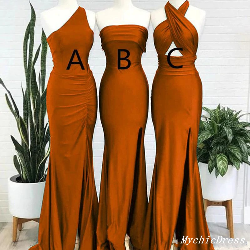 Cheap Burnt Orange Bridesmaid Dresses Mermaid Mismatched Wedding Guest MyChicDress Cheap Burnt Orange Bridesmaid Dresses Mermaid Mismatched Wedding Guest MyChicDress