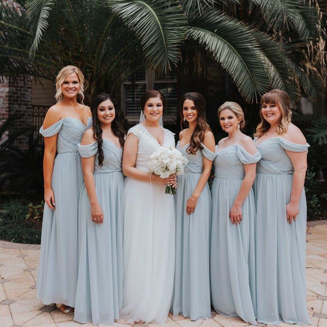 Cheap Chiffon Bridesmaid Dresses Off-The-Shoulder MyChicDress Cheap Chiffon Bridesmaid Dresses Off-The-Shoulder MyChicDress