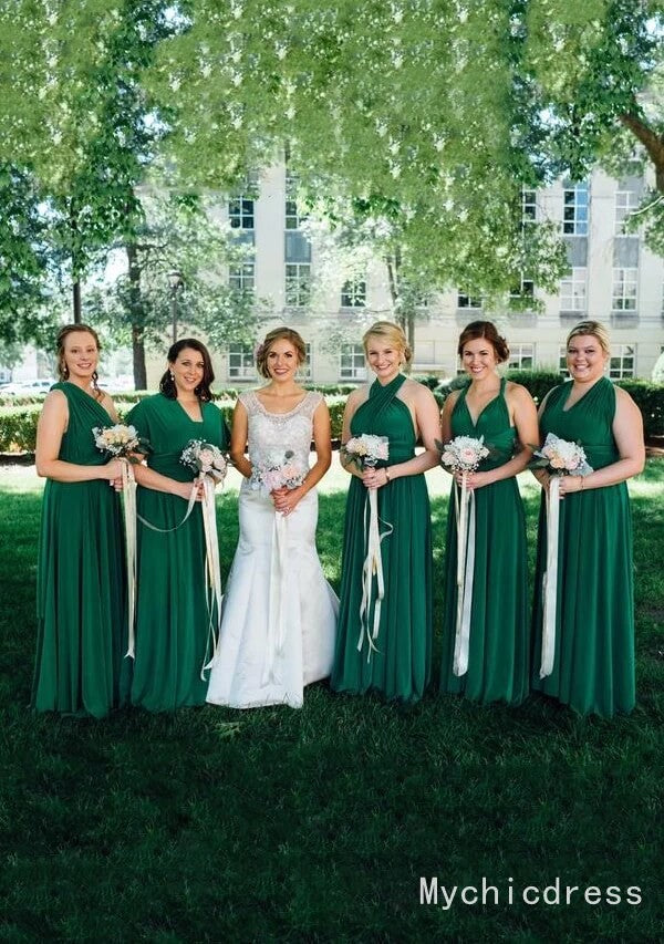 Cheap Infinity Chiffon Emerald Green Junior Bridesmaid Dresses Multiwa Cheap Infinity Chiffon Emerald Green Junior Bridesmaid Dresses Multiwa