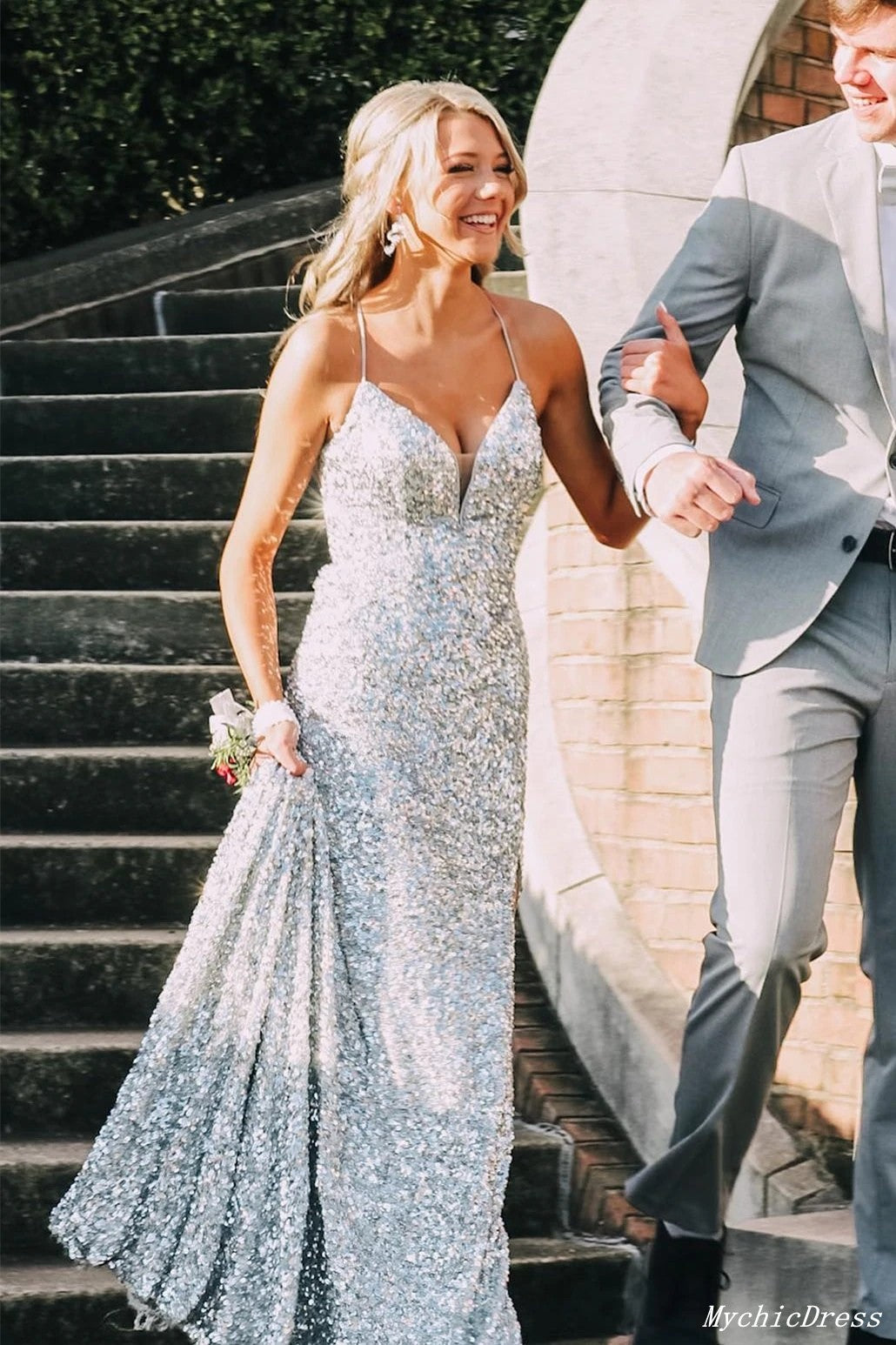 Cheap Silver Sequin Prom Dresses Long Mermaid Formal Evening Dresses U – MyChicDress Cheap Silver Sequin Prom Dresses Long Mermaid Formal Evening Dresses U – MyChicDress