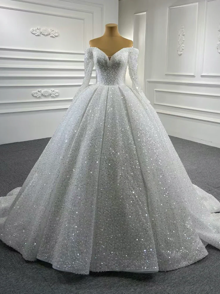 stencil sequin lightweight ball gown wedding dress Sparkle Wedding Dress Heist Olivia Bottega