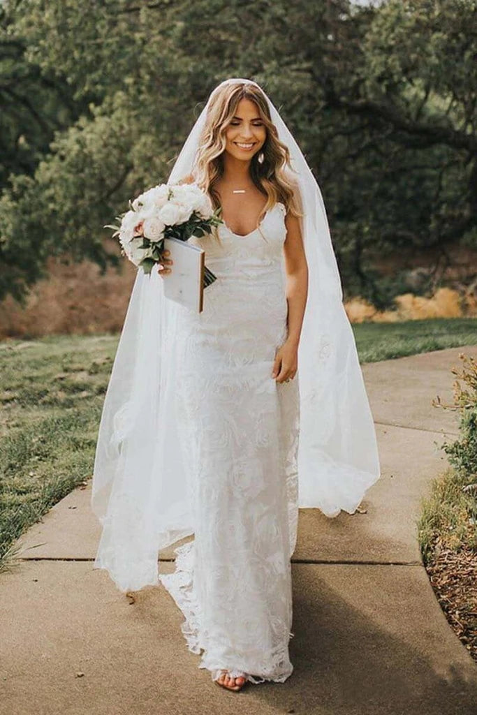Hot Lace Boho Wedding Dresses Sweetheart Spaghetti Strap Beach Wedding MyChicDress Hot Lace Boho Wedding Dresses Sweetheart Spaghetti Strap Beach Wedding MyChicDress