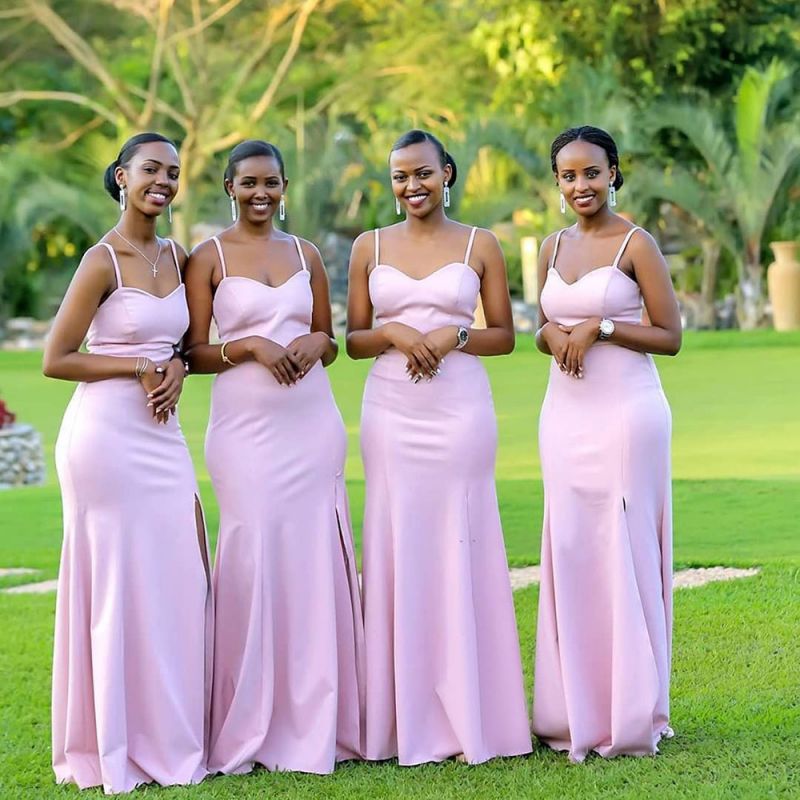 Long Cheap Pink Bridesmaid Dresses Sexy Maid of Honor Dresses Long Cheap Pink Bridesmaid Dresses Sexy Maid of Honor Dresses
