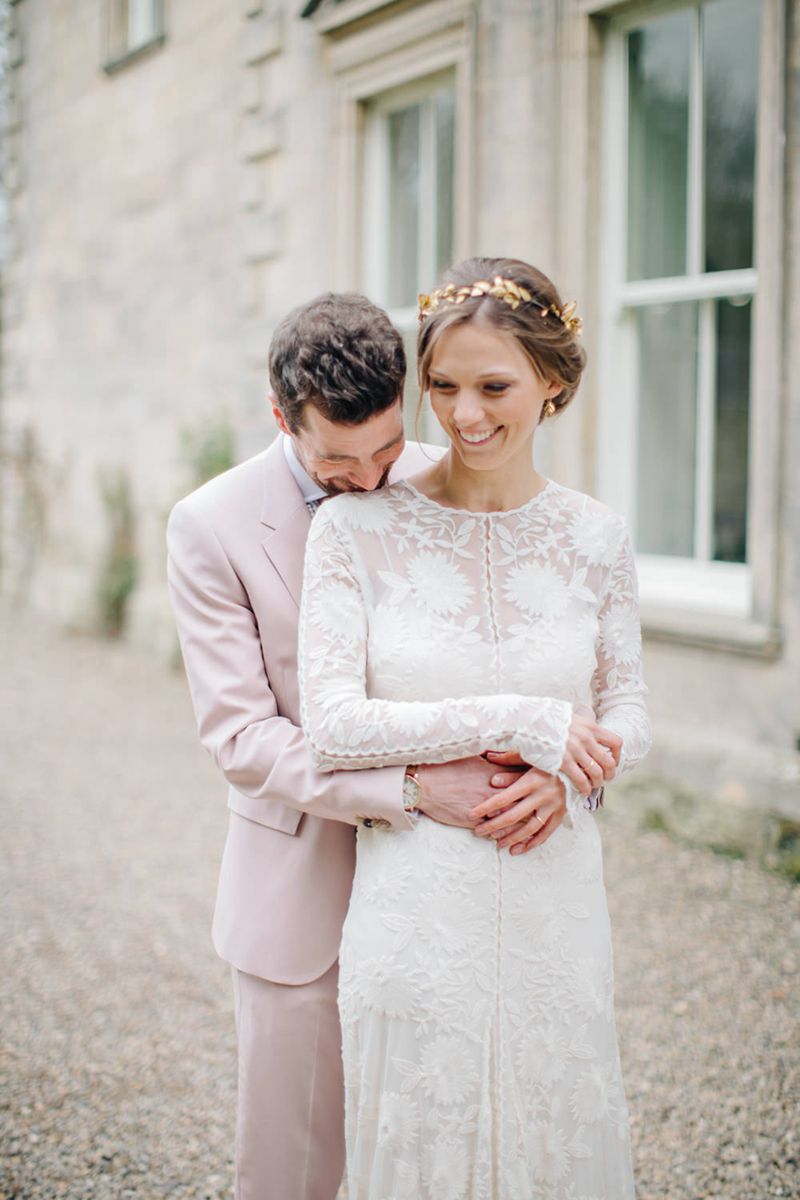Long Sleeves Boho Beach Wedding Dresses Jewel Lace Bridal Wears US6 / Same as Picture Long Sleeves Boho Beach Wedding Dresses Jewel Lace Bridal Wears US6 / Same as Picture