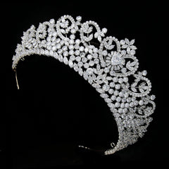 Luxury Rhinestone Quinceanera Headwear Crown Tiaras Bridal Crowns