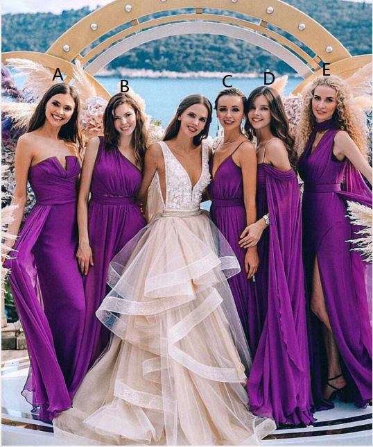 Sexy Mermaid Multiway Purple Bridesmaid Dresses dresses MyChicDress Sexy Mermaid Multiway Purple Bridesmaid Dresses dresses MyChicDress