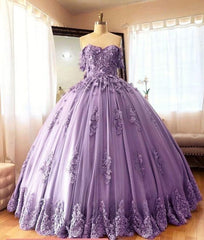 Off Shoulder Lace Ball Gown Quinceanera Dresses Embroidered