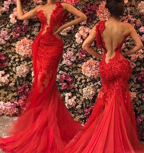 Backless Short Red Lace Prom Dresses, Open Back Short Red Lace
