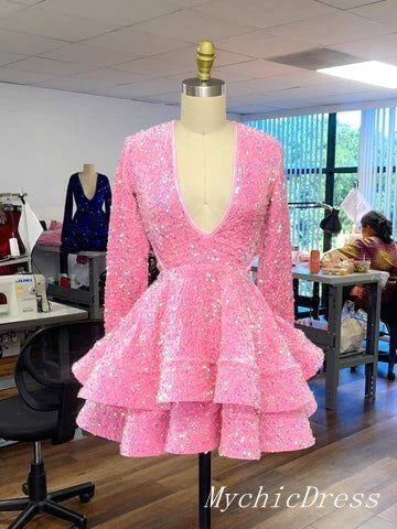 Hot Pink Short Homecoming Dresses for 2023