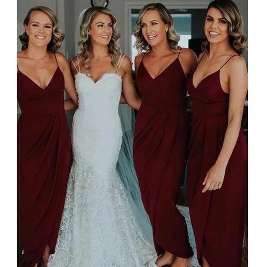 Burgundy Bridesmaid Dresses