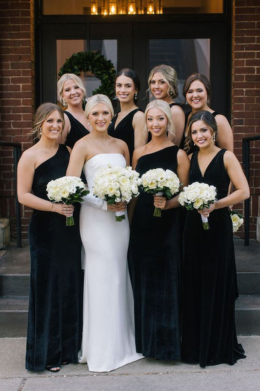 Best Velvet Bridesmaid Dresses For Fall and Winter Weddings