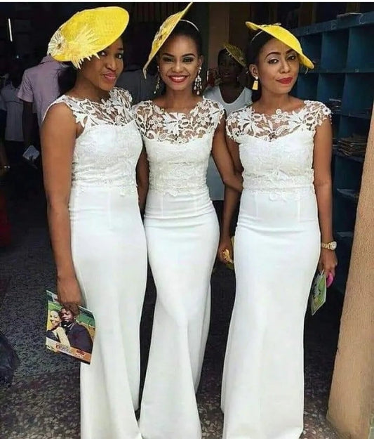 white bridesmaid dresses 2022