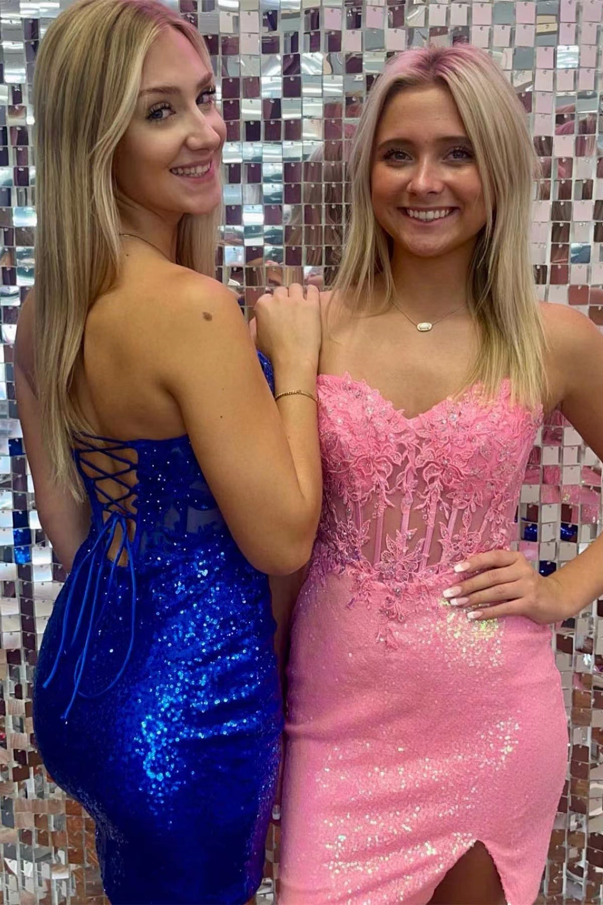Homecoming dress with slit