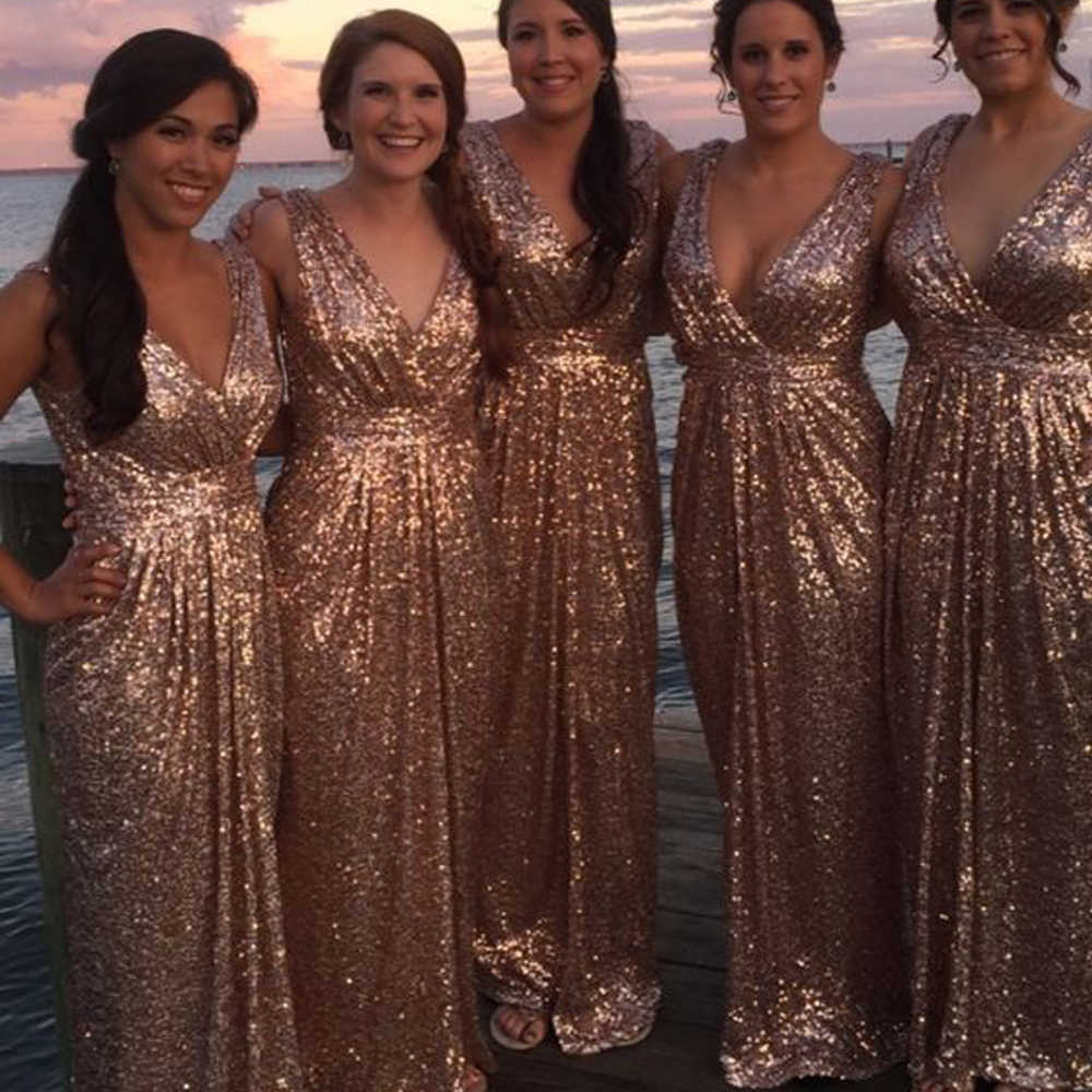 Sequin Bridesmaid Dresses - MyChicDress
