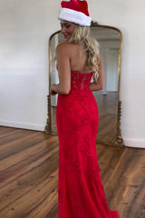 2025 Long Lace Prom Dress Violet purple Halter Evening Gown Fitted Slit - MyChicDress