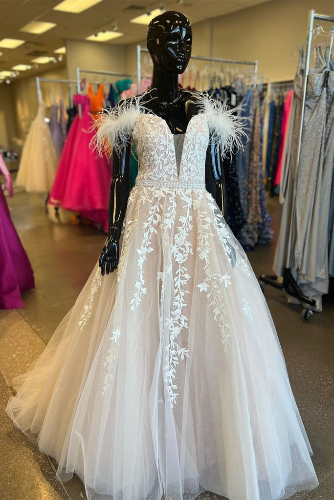 Sexy A Line Off The Shoulder Lilac Long Prom Dresses