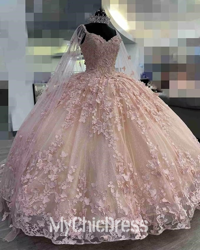 Customized Quinceanera Dresses pink Sweet 15 Vestidos De Festa Mychicdress