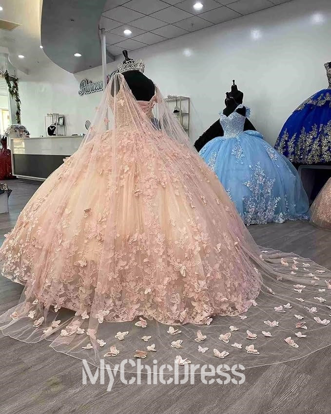 Customized Quinceanera Dresses pink Sweet 15 Vestidos De Festa Mychicdress