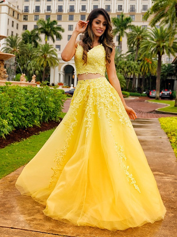 Gold Piece Long Prom Dress V Neck Gold Two Piece Prom Dress Floor-Length Two Piece Gold Piece Long Prom Dress V Neck Gold Two Piece Prom Dress Floor-Length Two Piece