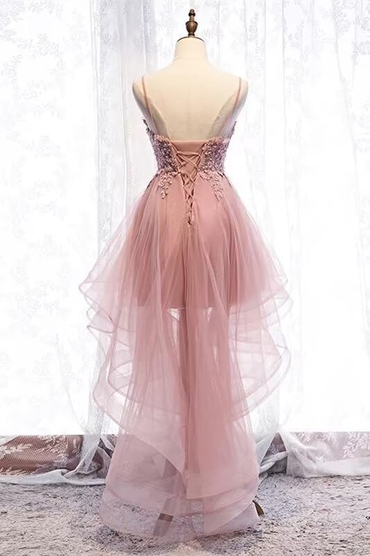 High Low Lace Homecoming Dresses for Teens Short Glitter Quinceanera Dress