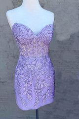 Hot Pink Homecoming Dress Bodycon Mermaid Short Prom dresses Lace - MyChicDress