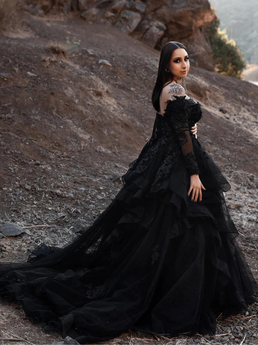 I dyed my dress black… kind of : r/wedding
