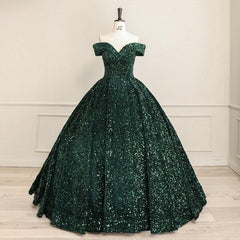 New Hot Pink Quinceanera Dresses Sequin Off The Shoulder Ball Gown Wedding Dress MyChicDress