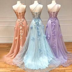 2025 Black One Shoulder Long Prom Dresses Formal Dress with Split
