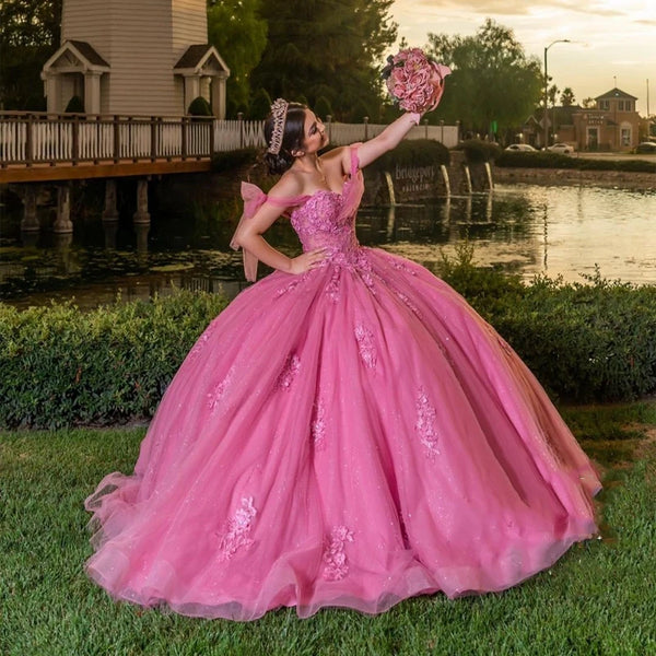 Pink Quinceanera Dresses Party Dresses For 15 Years Old Girl