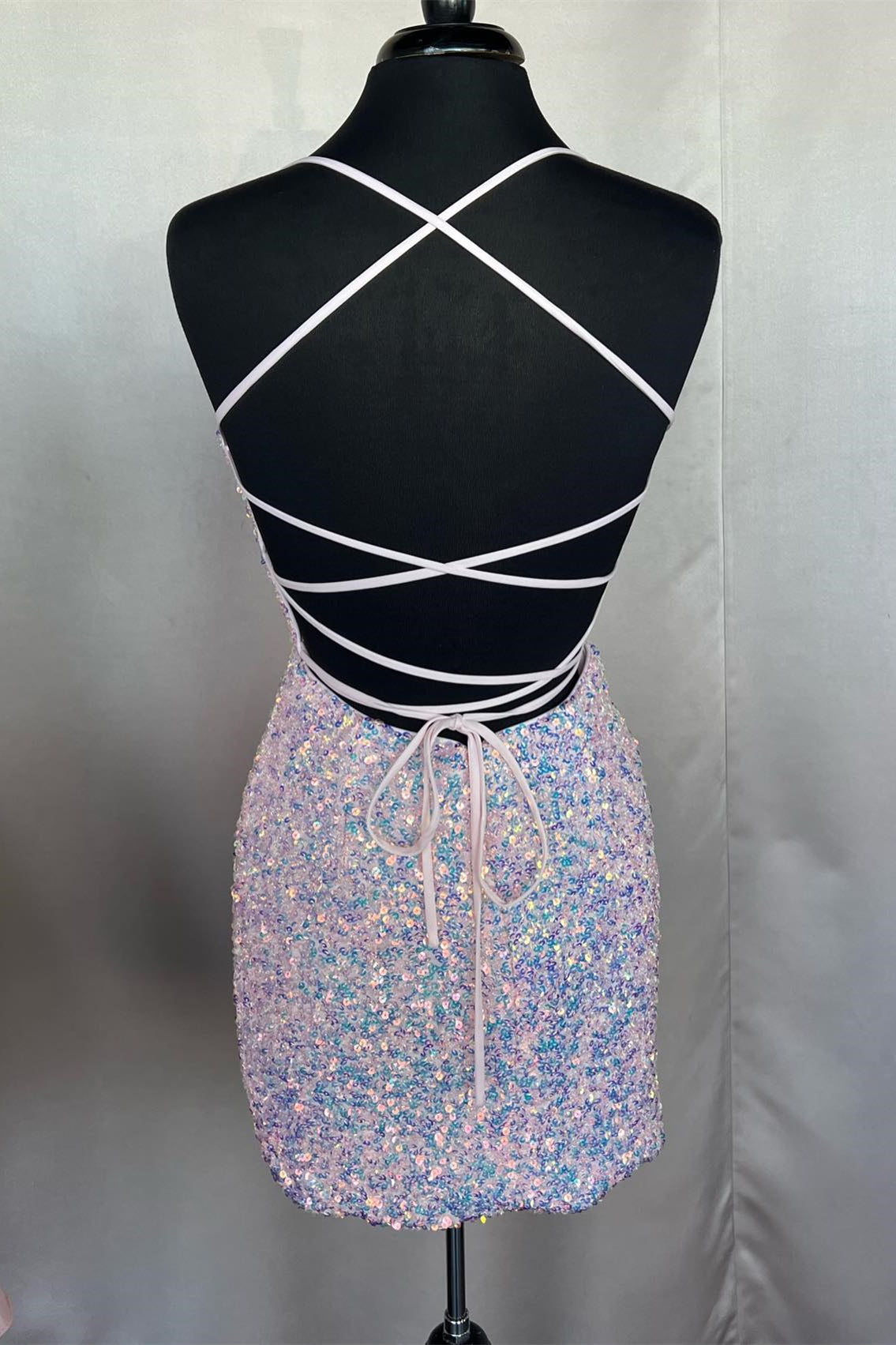 Sexy Short Hoco Dresses Tight Mermaid Sequin Cocktail Dress