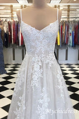 Simple Beach Lace Sleeves Boho Wedding Dresses Online - MyChicDress