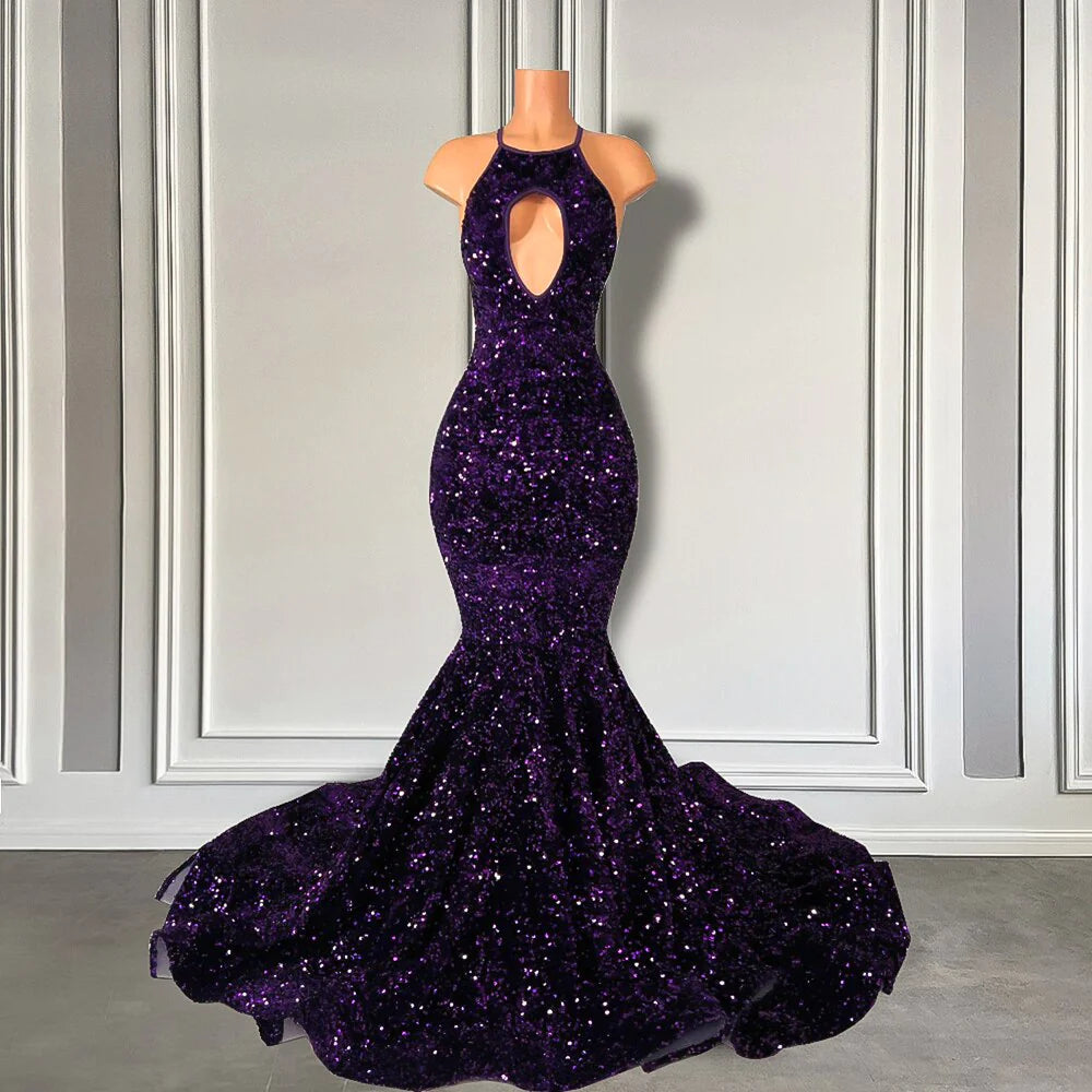 Purple Velvet Purple And Black Prom Purple Velvet Black And Purple