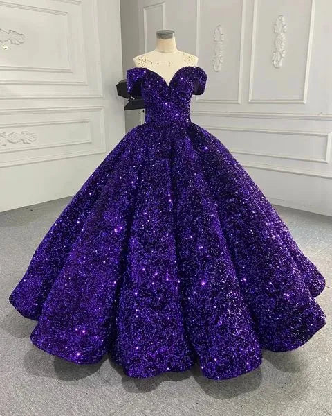Sparkly Purple Quinceanera Dresses 2023