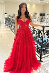 Strapless Yellow Prom Dresses Lace A-Line Formal Wear Online - MyChicDress