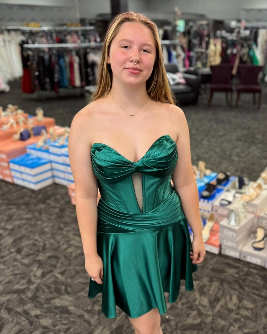 Strapless Bodycon Black Homecoming Dress Satin Sleeveless Keyhole