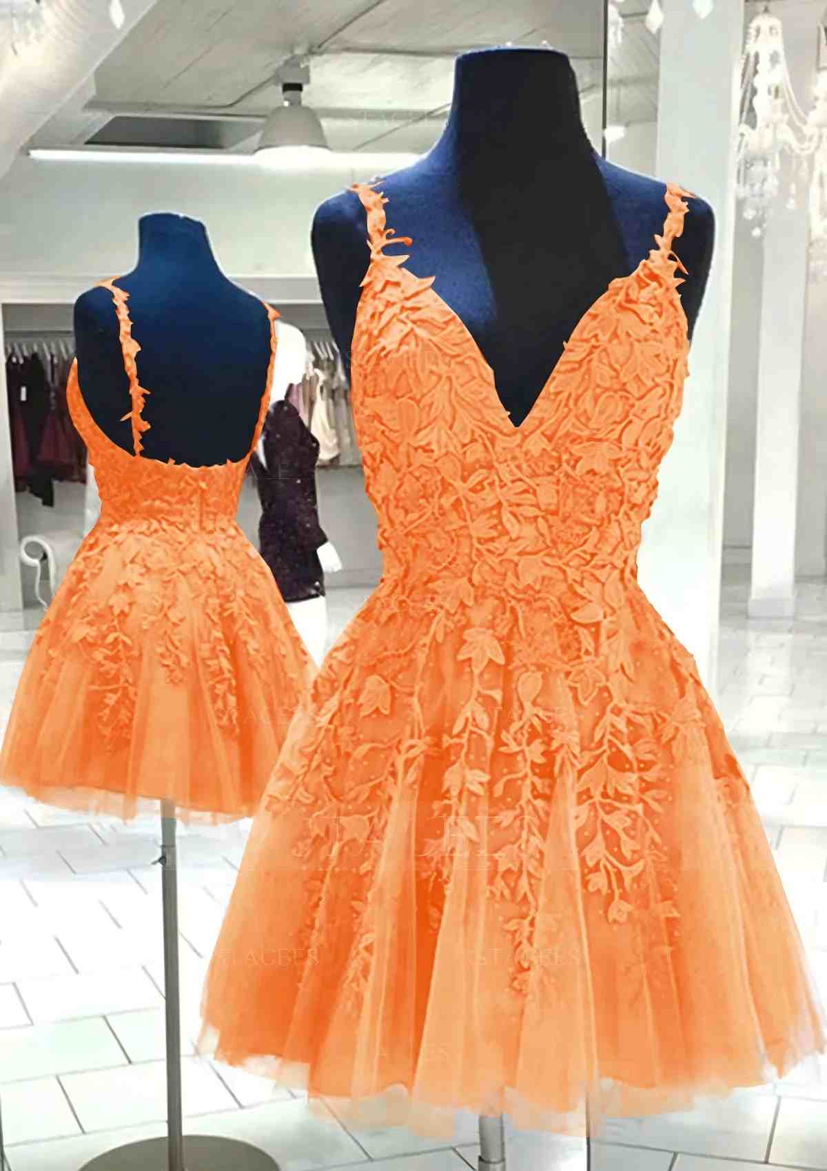 A Line V Neck Purple Homecoming Dress Cheap Lace Short Graduation Dress