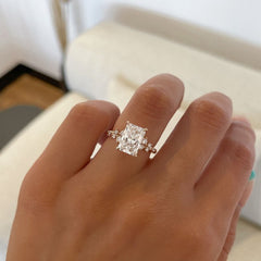 Affordable Radiant Cut Yellow Gold Engagement Ring for Women Mychicdress