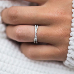 Affordable X Criss Cross Women Wedding Band For Sale Mychicdress
