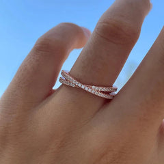 Affordable X Criss Cross Women Wedding Band For Sale Mychicdress